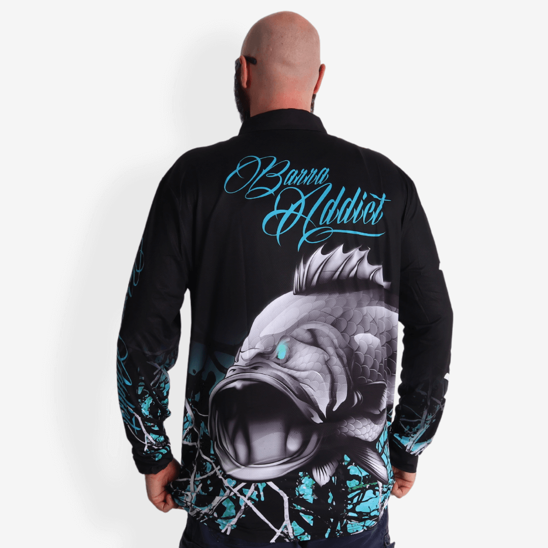 Barra Addict Blue Long Sleeve Polo