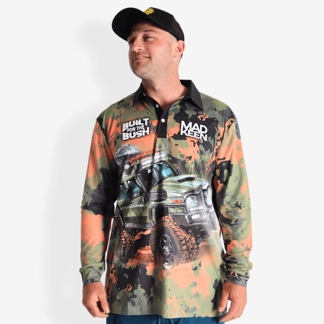 Built For the Bush Long Sleeve Polo