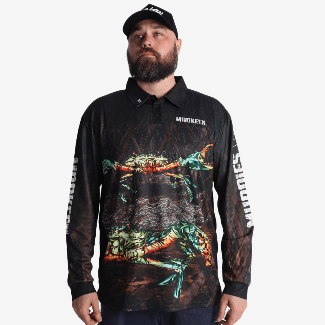 Mud Crab Long Sleeve Polo
