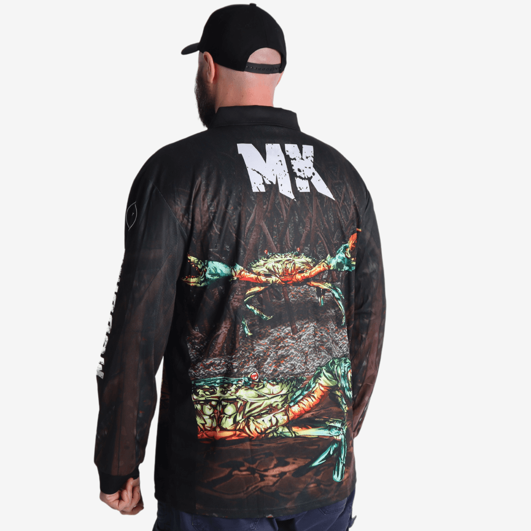 Mud Crab Long Sleeve Polo