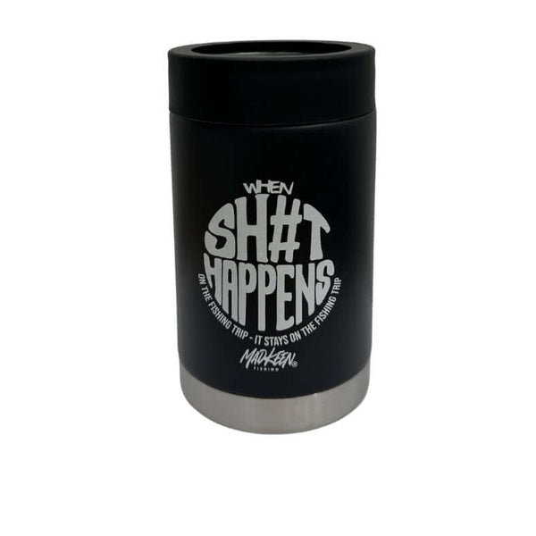 Cracka Tinnie - Sh#t Happens - Black 14 Oz + Free Shipping