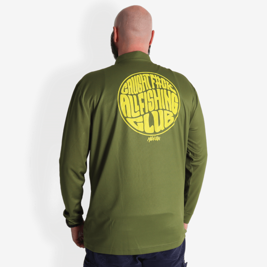 Caught F#ck All Long Sleeve Polo