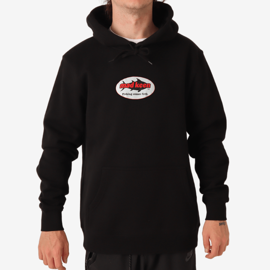 Fishing Comes First Retro Hoodie