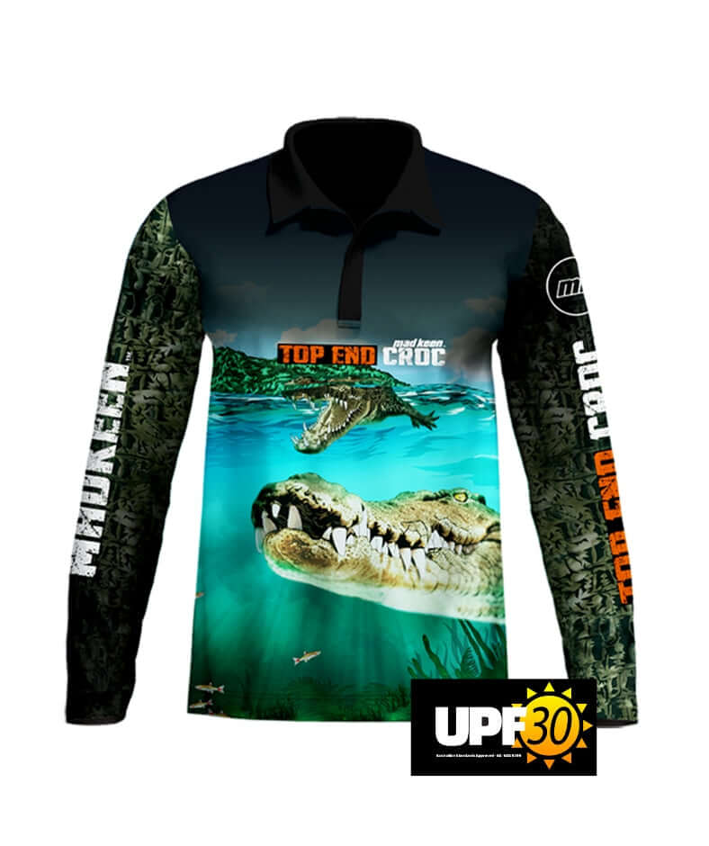 Top End Croc Long Sleeve Polo