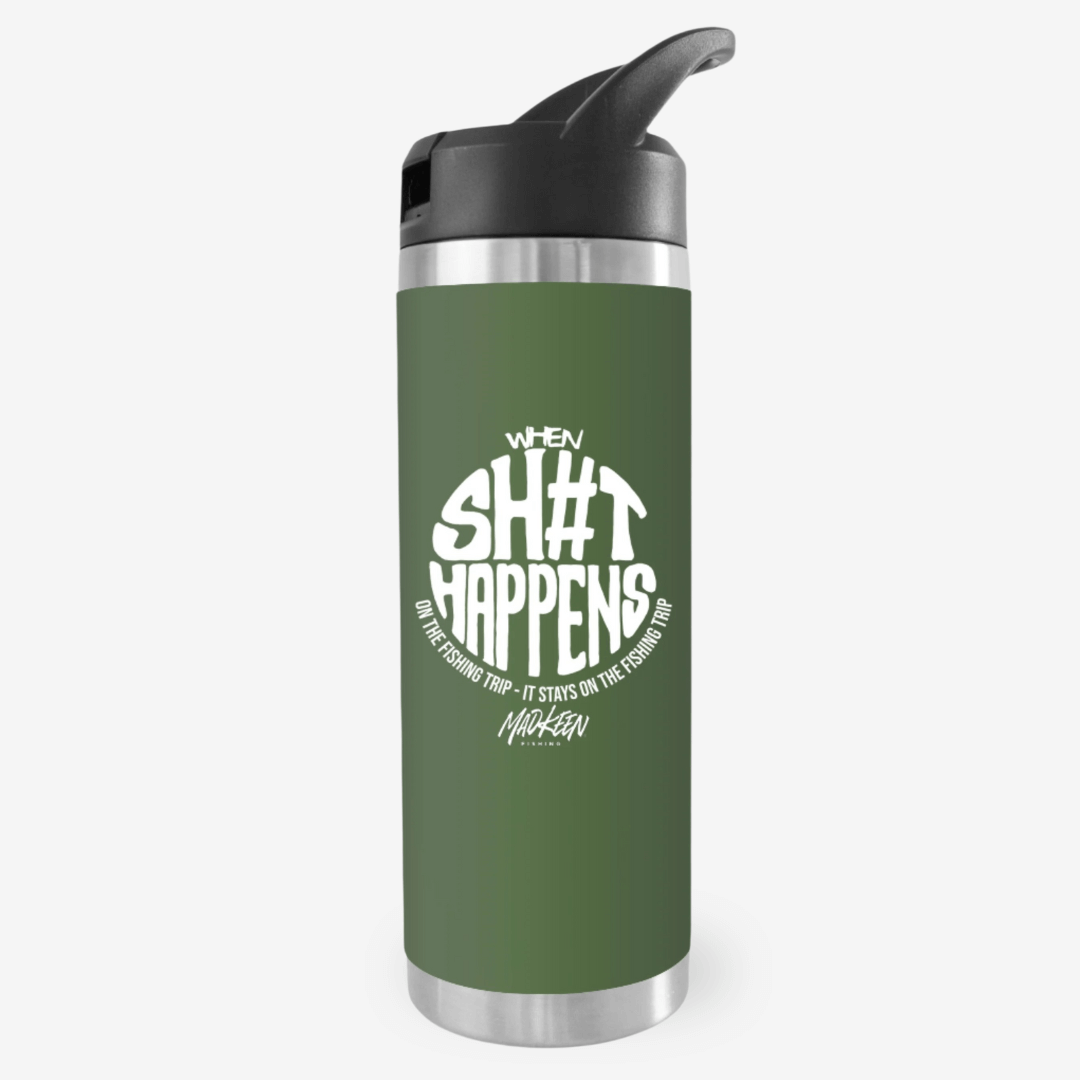 Quarter-Dinger - Khaki "Sh#t Happens" 18 Oz