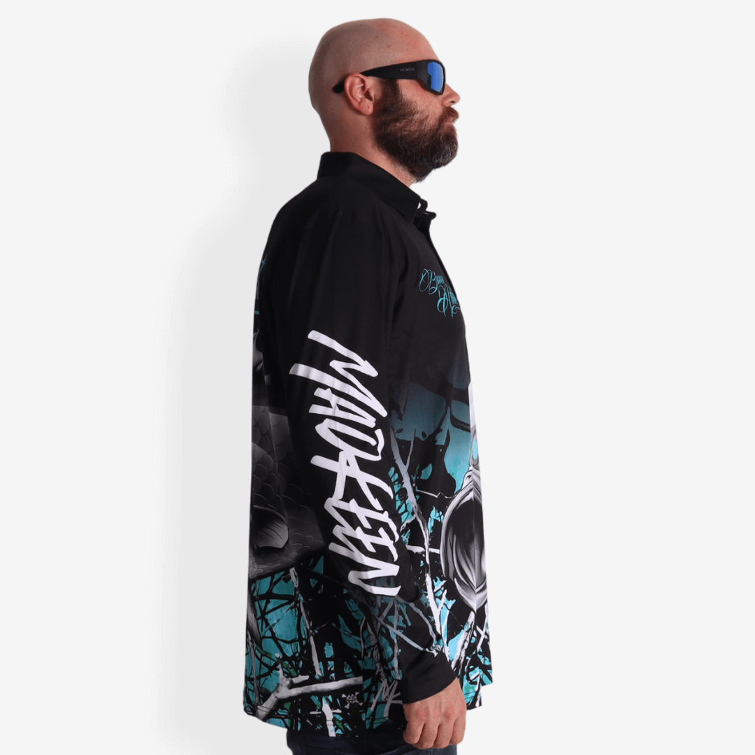 Barra Addict Blue Long Sleeve Polo