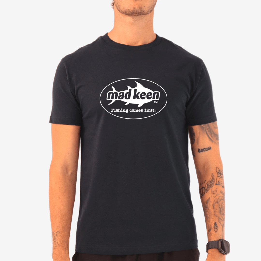 Fishing Comes First Retro - Short Sleeve T-Shirt