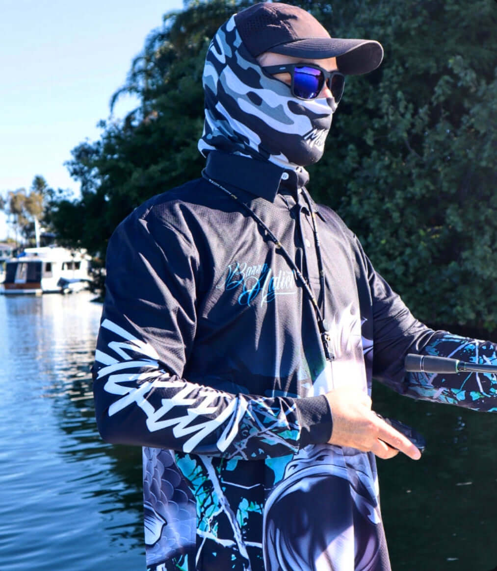 Barra Addict Blue Long Sleeve Polo