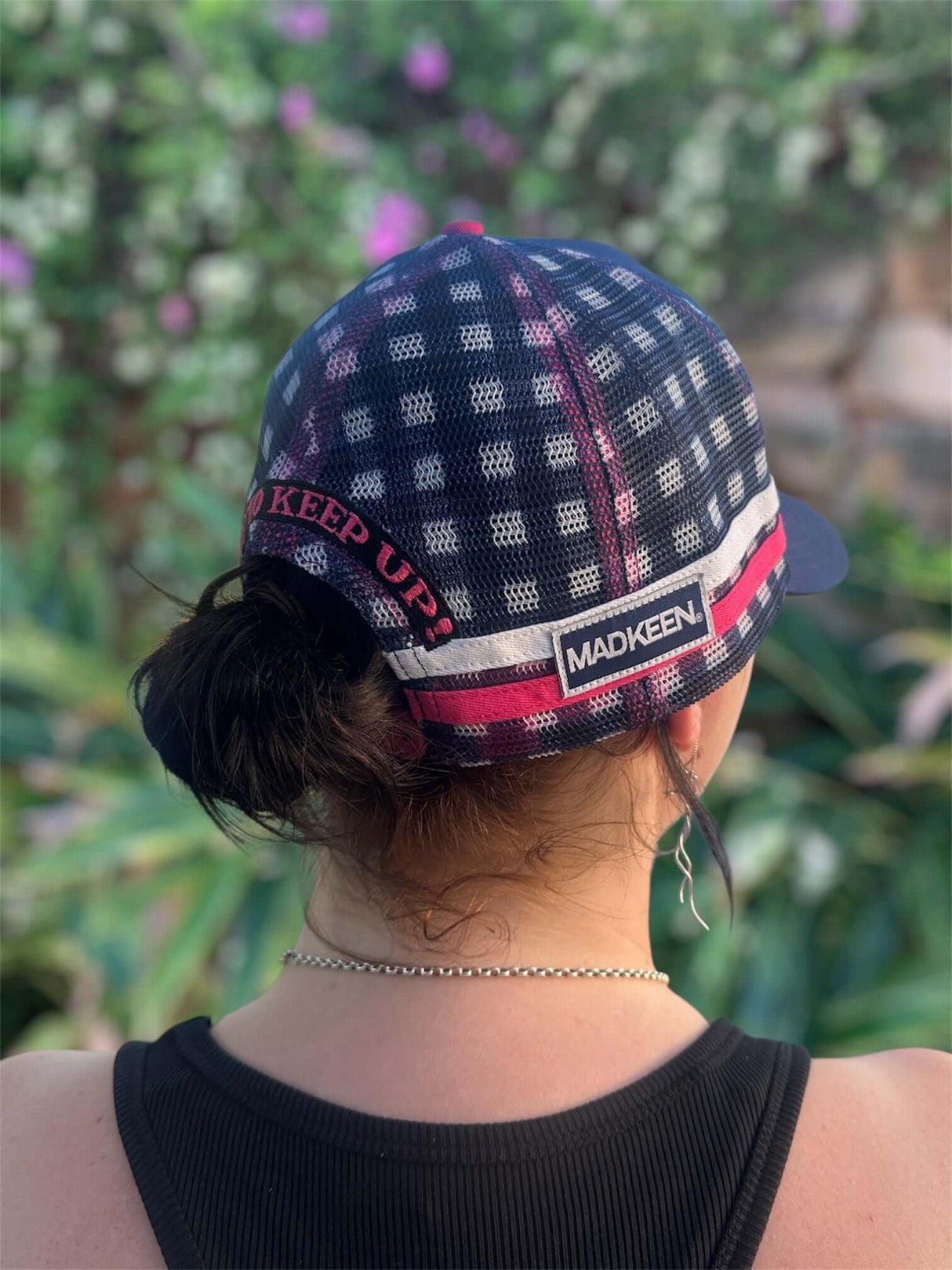 Fish Like a Girl Trucker Hat Plaid