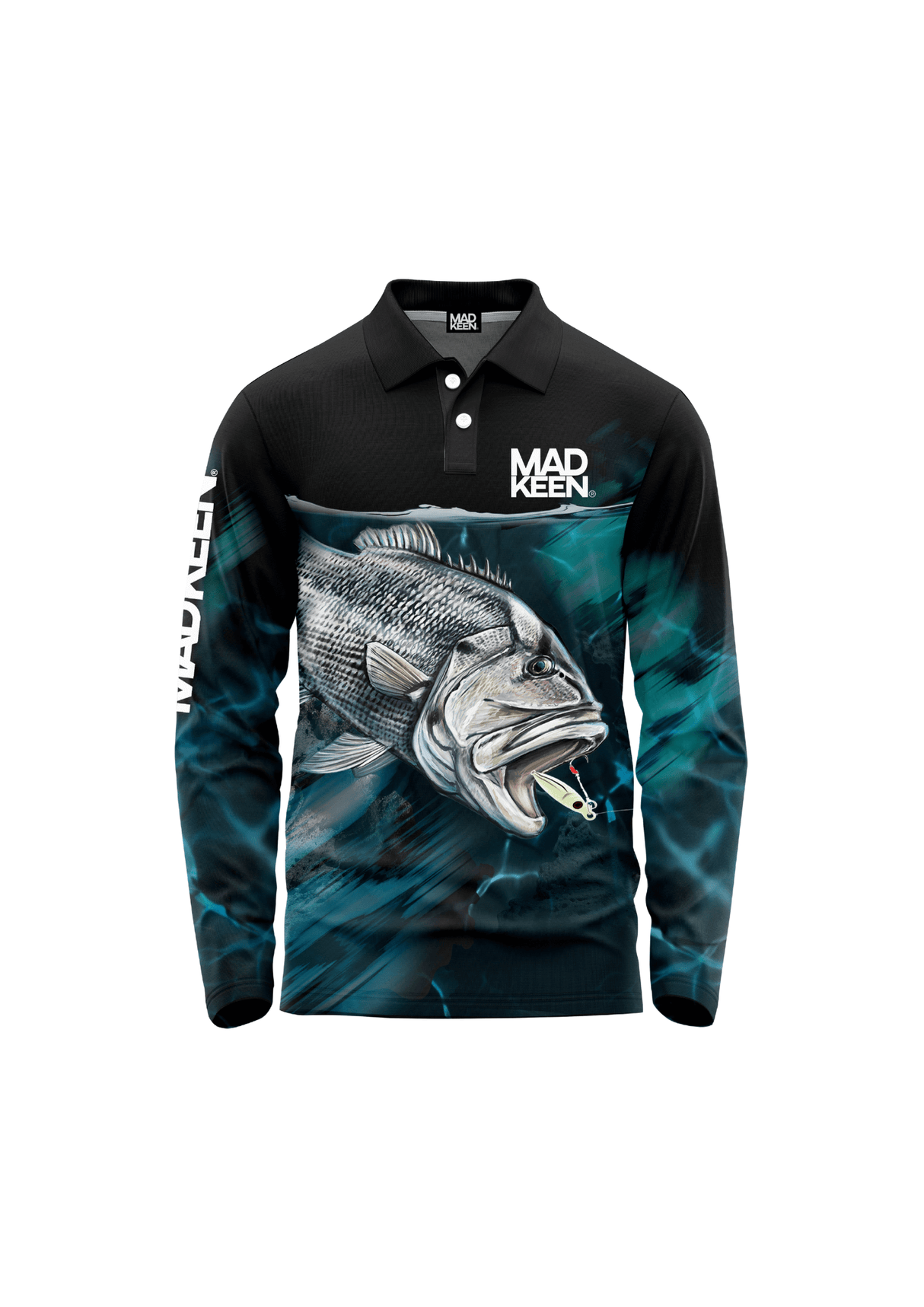 Dhu Fish Long Sleeve Polo