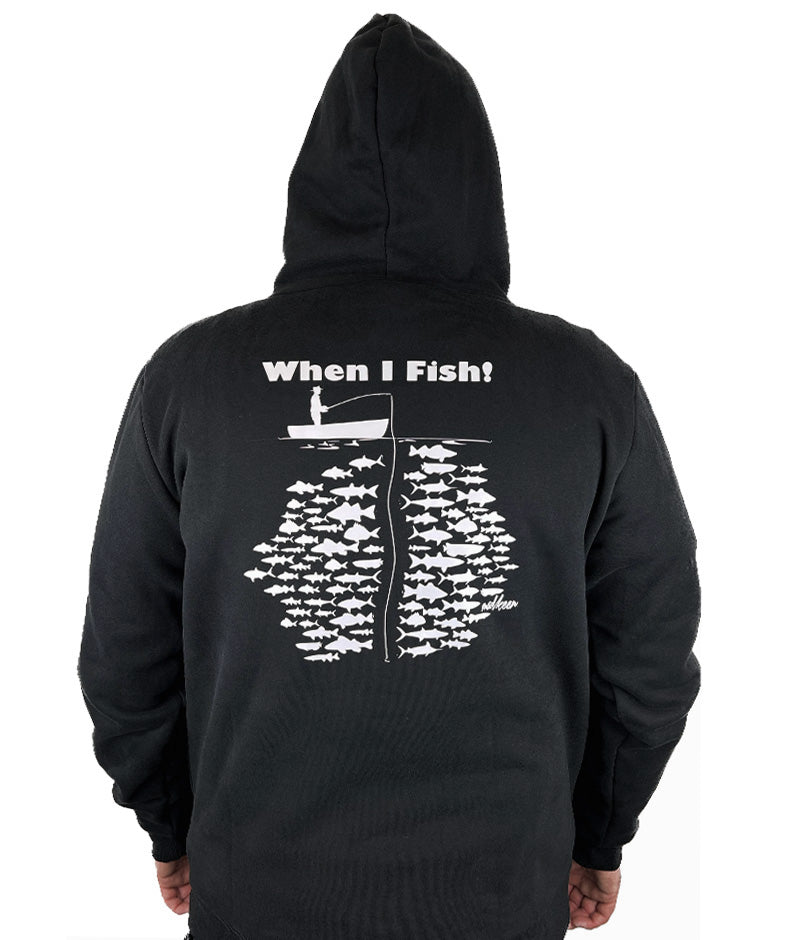 When I Fish Hoodie - Mad Keen Fishing 