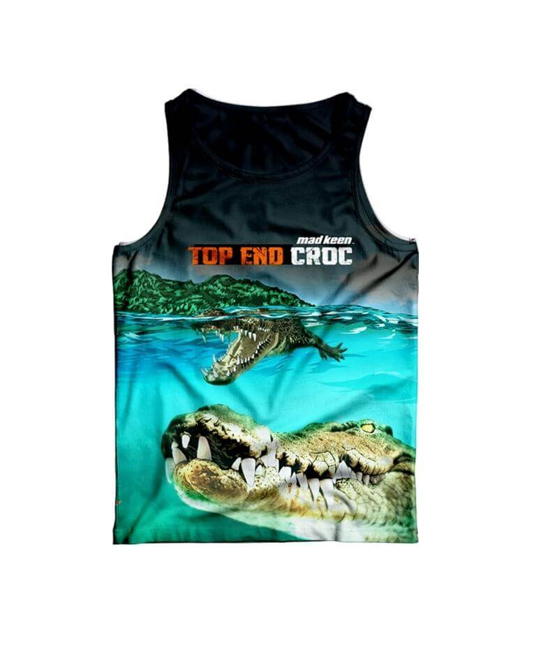 Top End Croc Singlet Deal - Mad Keen Fishing
