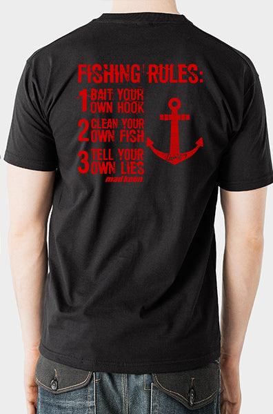 Fishing Rules Tee - Mad Keen Fishing 