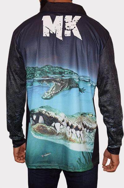 Top End Croc Long Sleeve Polo Deal - Mad Keen Fishing