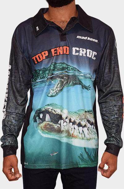 Top End Croc Long Sleeve Polo Deal - Mad Keen Fishing