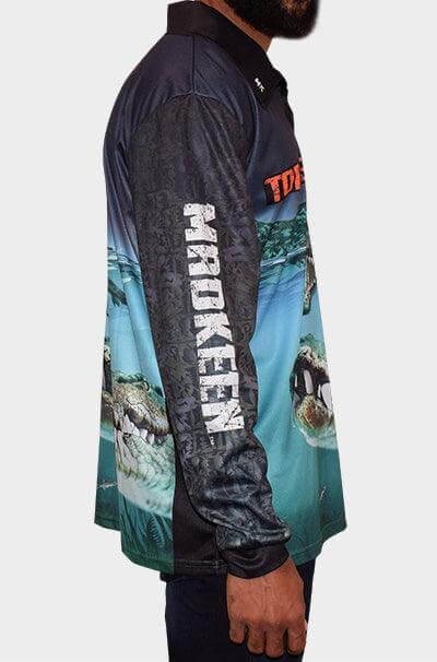 Top End Croc Long Sleeve Polo Deal - Mad Keen Fishing