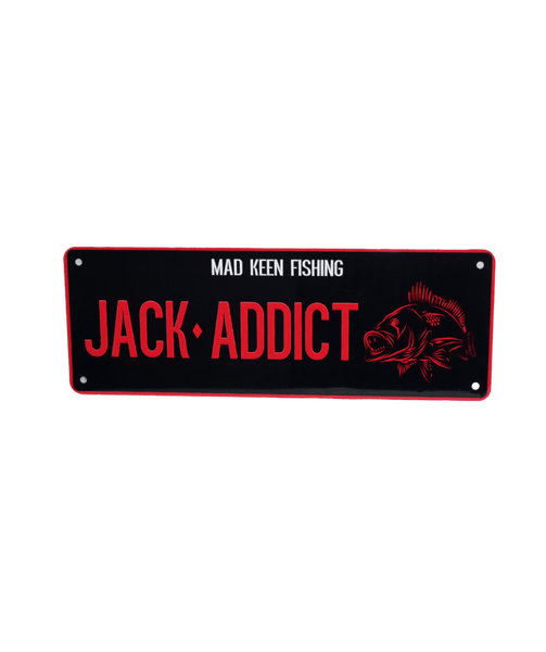 Jack Addict Novelty Number Plate - Mad Keen Fishing 