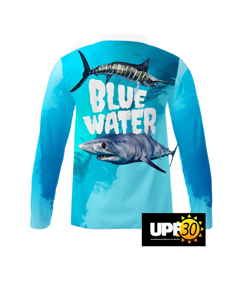 Blue Water Kids Long Sleeve Fishing Shirts