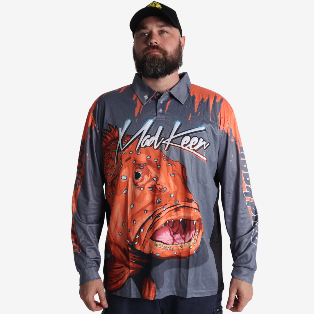 Coral Trout Long Sleeve Polo