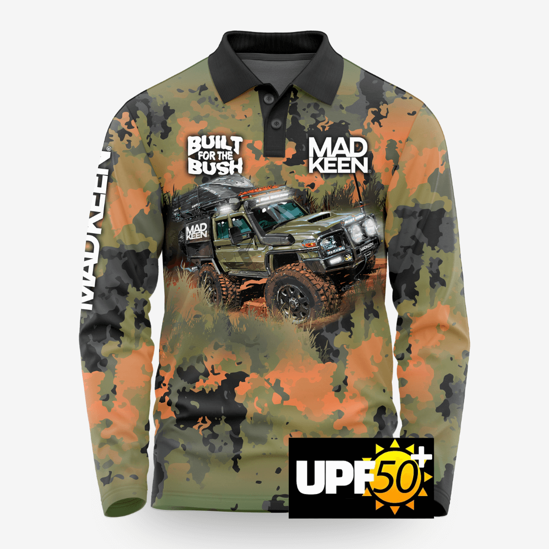 Built For the Bush Long Sleeve Polo