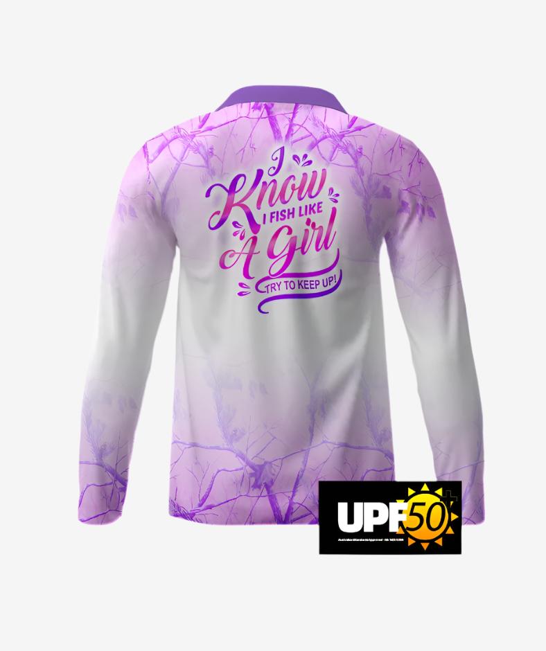 Girl discount fishing shirts