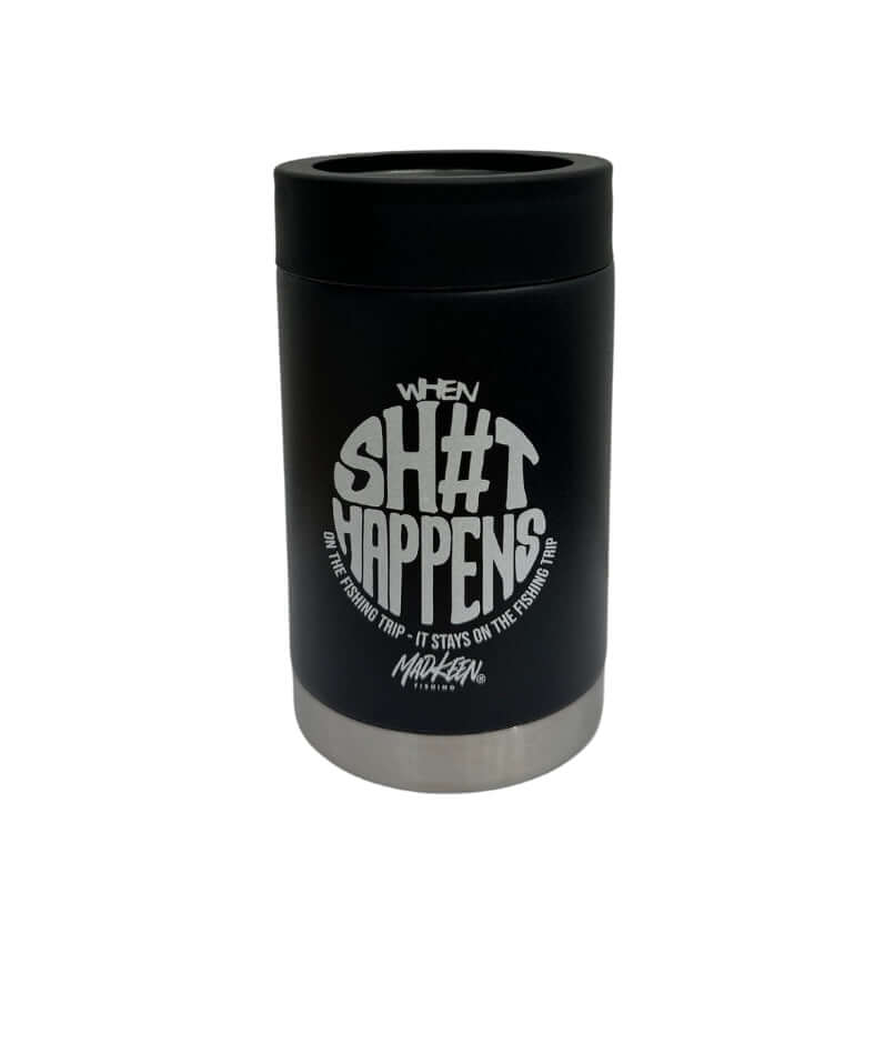 Cracka Tinnie - Sh#t Happens - Black 14 Oz + Free Shipping