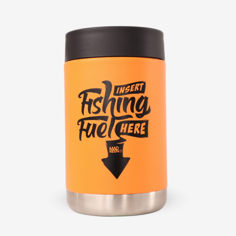 Cracka Tinnie "Insert Fishing Fuel" - Orange 14 Oz