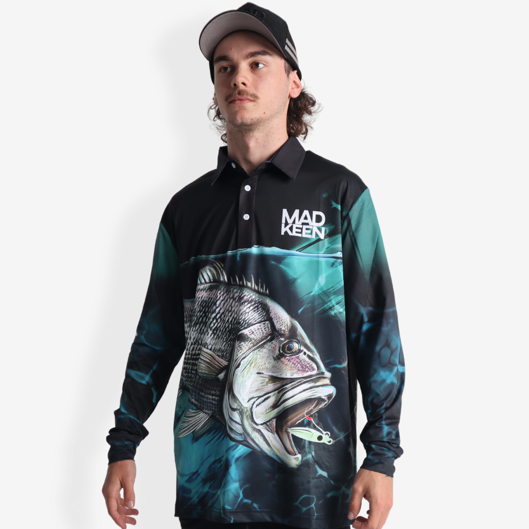 Dhu Fish Long Sleeve Polo