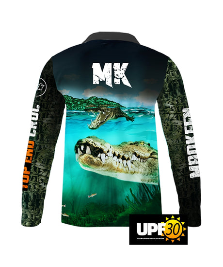 Top End Croc Long Sleeve Polo