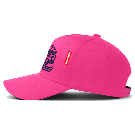 Pink Fish Like A Girl Cotton Hat