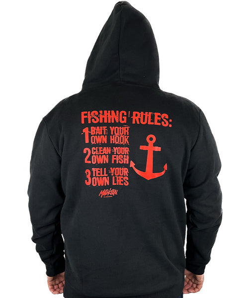 Fishing Rules Hoodie - Mad Keen Fishing 