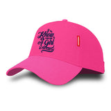 Pink Fish Like A Girl Cotton Hat
