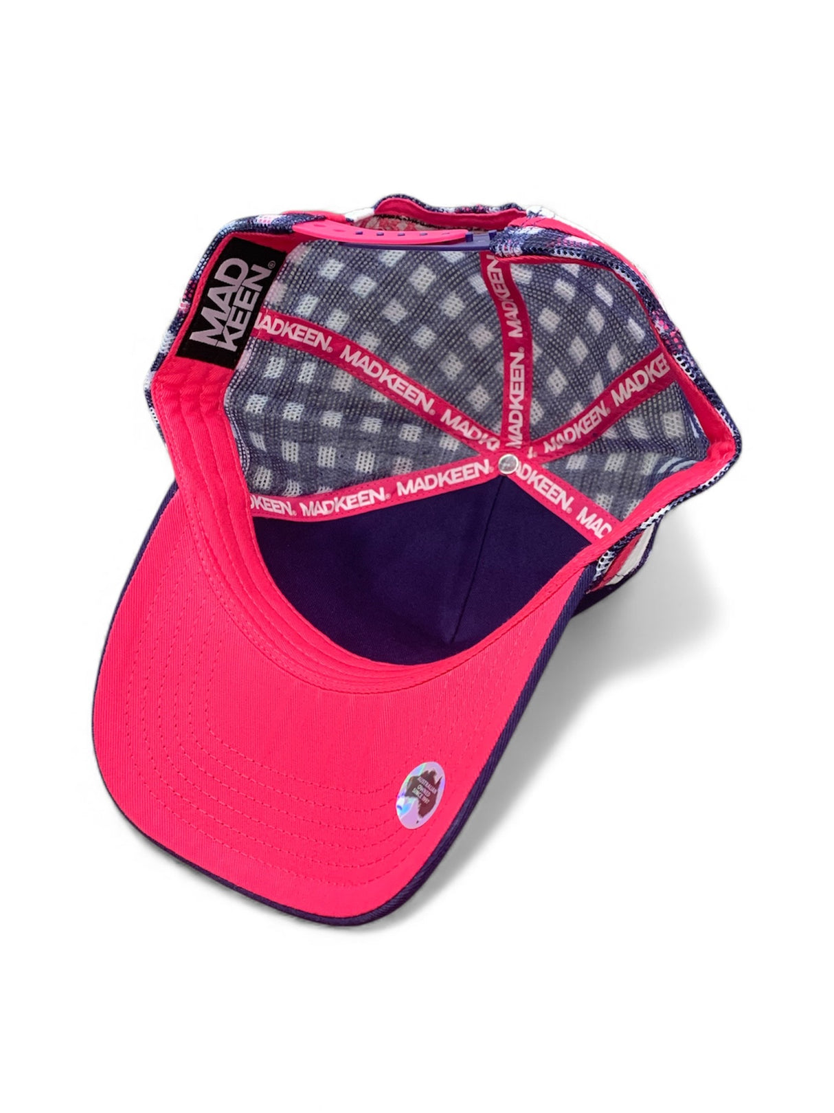 Fish Like a Girl Trucker Hat Plaid