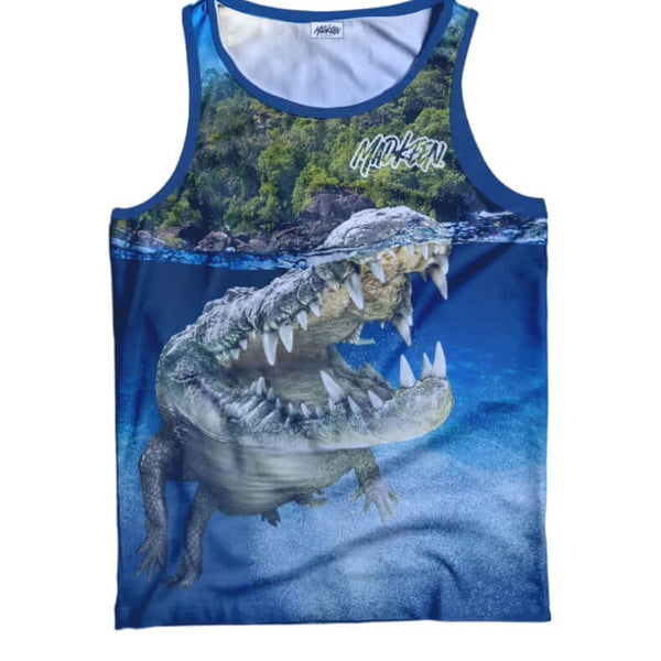 Top End Croc 22 Singlet - Mad Keen Fishing 