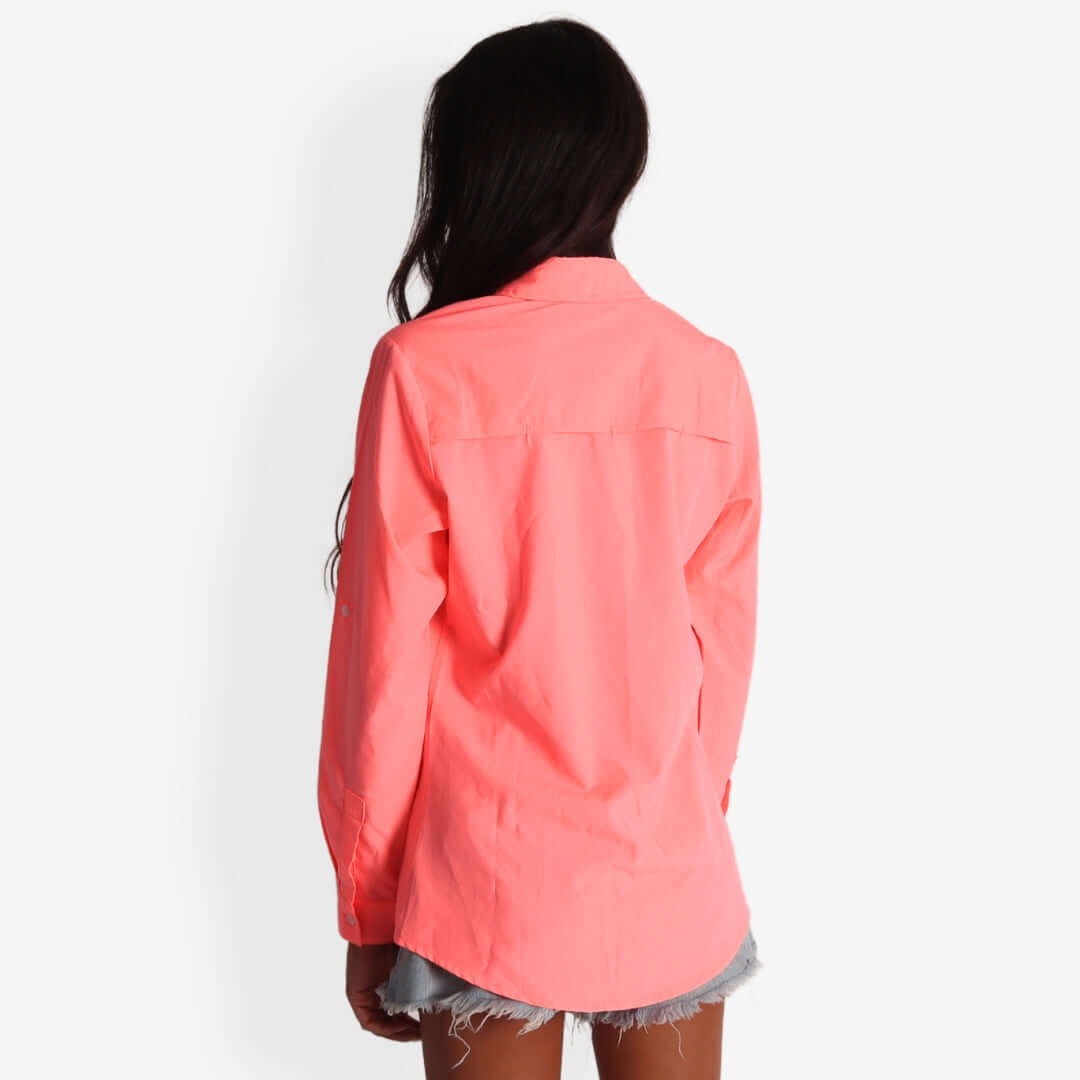 Bushman Elite - Pink Long Sleeve Polo