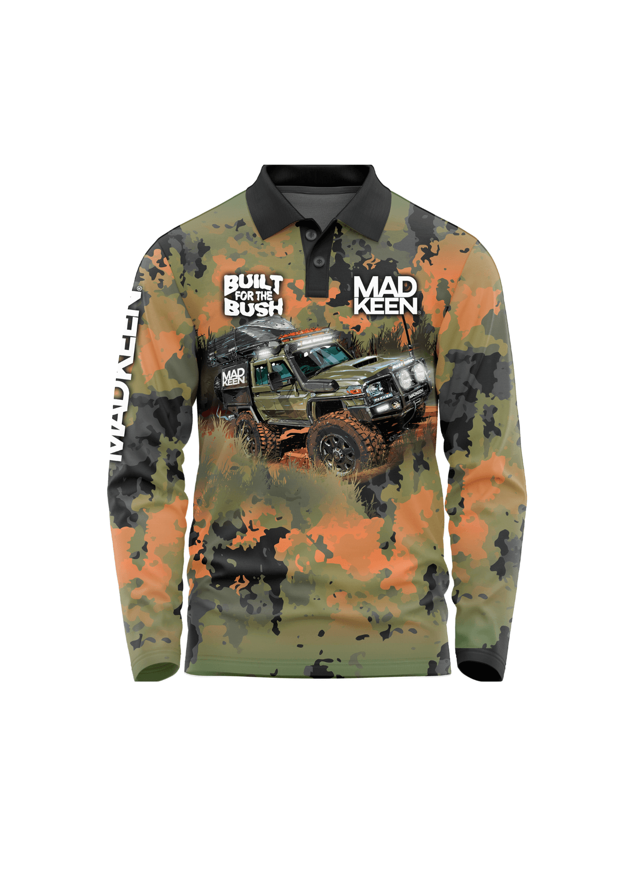 Built For the Bush Long Sleeve Polo