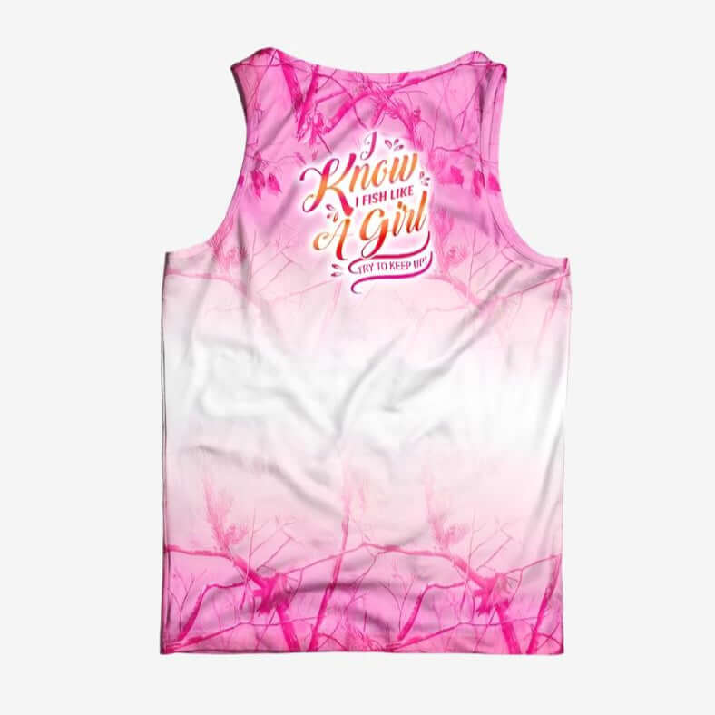 Fish Like A Girl Singlet - Mad Keen Fishing 