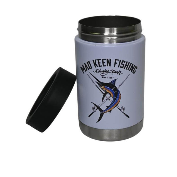 Cracka Tinnie - Chasing Giants - White 14 Oz - Mad Keen Fishing 