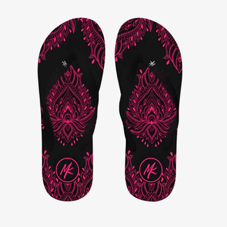 Ladies Mad Keen Pink thongs - Mad Keen Fishing 