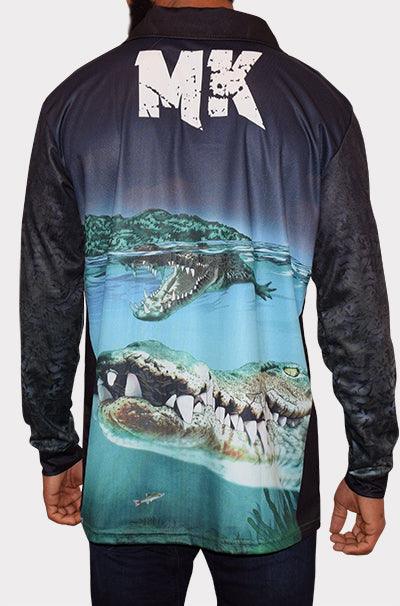 Top End Croc Long Sleeve Polo Deal - Mad Keen Fishing 