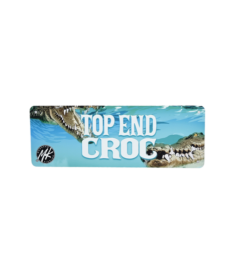 Top End Croc Novelty Number Plate - Mad Keen Fishing 
